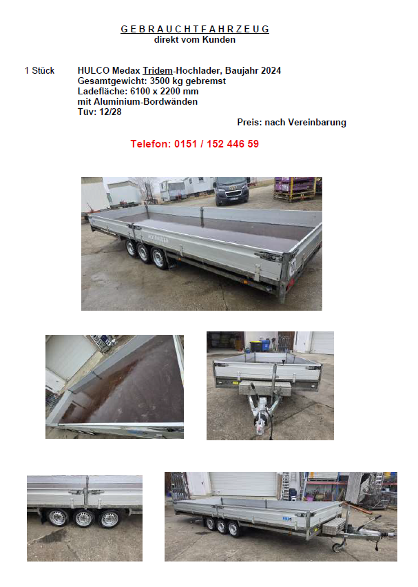 G E B R A U C H T F A H R Z E U G, direkt vom Kunden