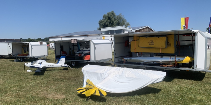 Anhänger für Segelflieger 750 kg ungebremst